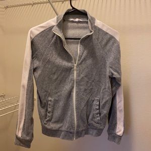 Size small grey and white active jacket
